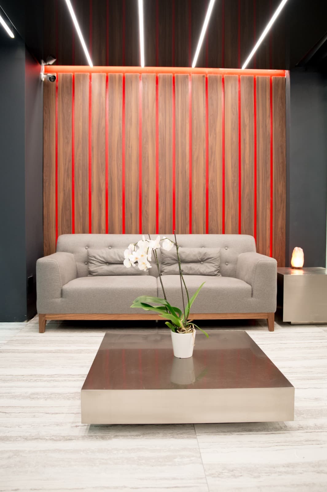 The recovery lounge at GoGo Muscle Training, Thornhill